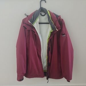 Salewa Multilayered Outdoor Heavy Jacket XL Red And Green